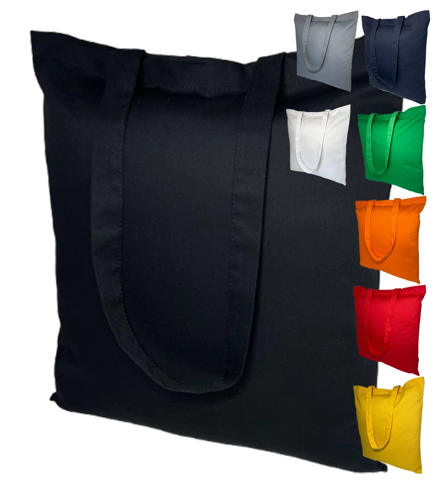 Stoffbeutel Qualited TF in vielen Farben – große schwarze Premiumtasche mit Farbvarianten