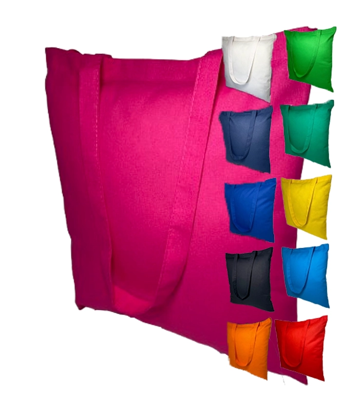 Baumwolltaschen Standard TF in vielen Farben – große fuchsie Tasche mit farbigen Varianten